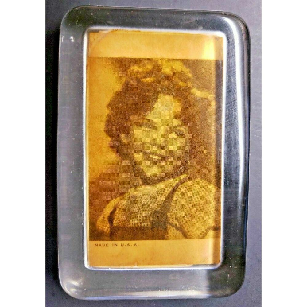 Vintage Shirley Temple (1930's) Paperweight 4.25" x 2.75" Made in USA PB16